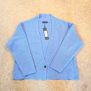 S.DEER blue cardigan sweater, size XXL, NWT